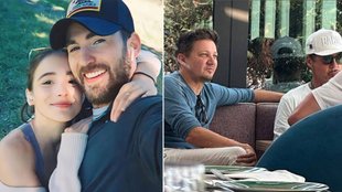 Captain America/ Chris Evans/ Alba Baptista