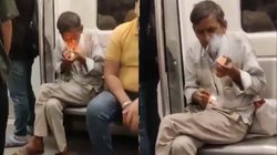 दिल्ली मेट्रो बीड़ी पीते अंकल का वीडियो वायरल, लोग बोले- अब तो हद्द हो गई