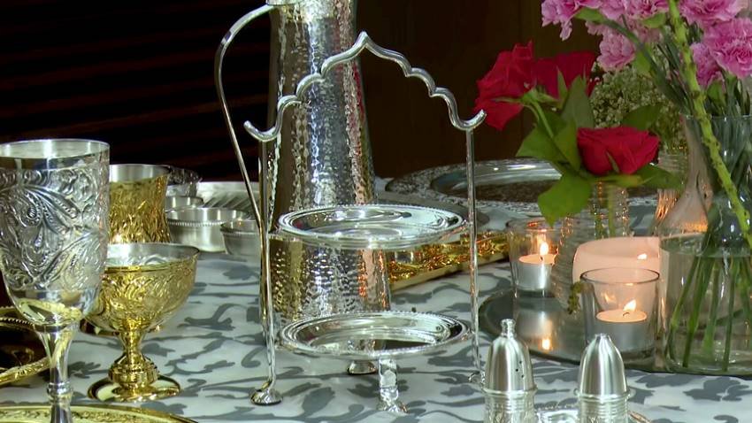 Gold utensils for G 20
