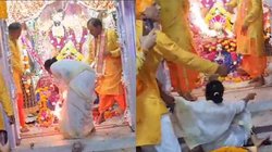 मंदिर में महारानी ने किया हंगामा, खींचकर बाहर निकाला गया; वायरल हो रहा वीडियो