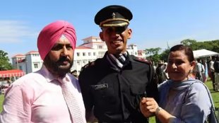 Martyr Major Harminder Pal Singh son Navteshwar Singh
