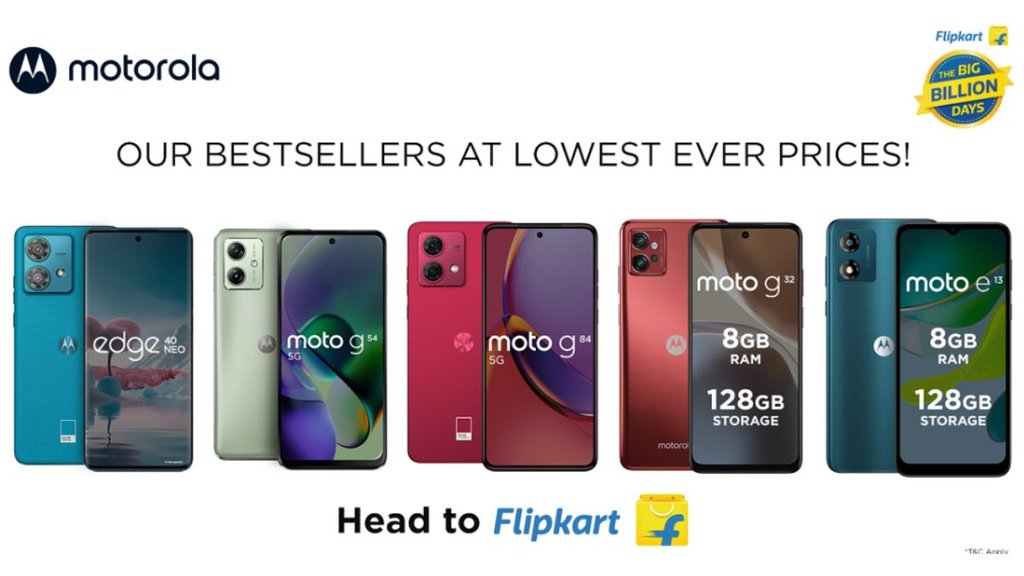 Flipkart Big Billion Days Sale| Motorola | Motorola Smartphone offers