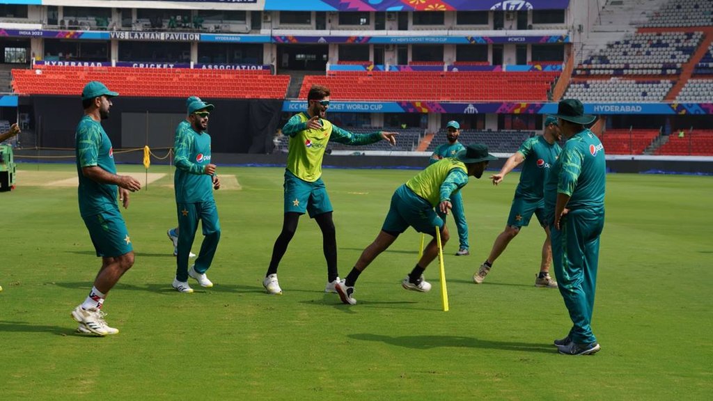 Pakistan Team in india Pakistan Team in india