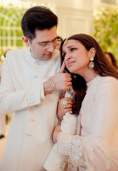 raghav chadha wedding card viral