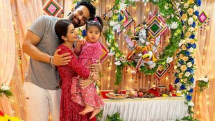 Rajeev Sen-Charu Asopa celebrating ganesh mahotsav together
