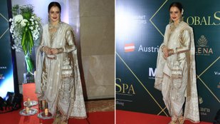 Rekha-Poses-in-Indo-Western