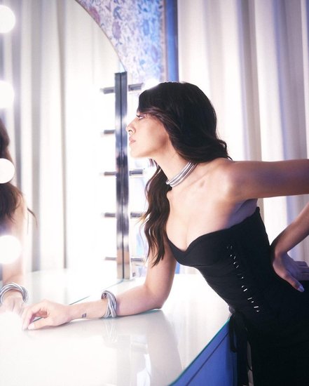 Aalia Furniturewala in black dress