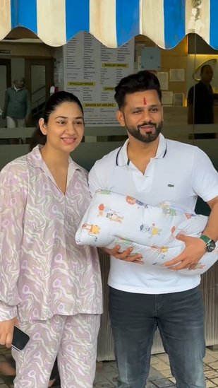 Disha Parmar Rahul Vaidya daughter photo