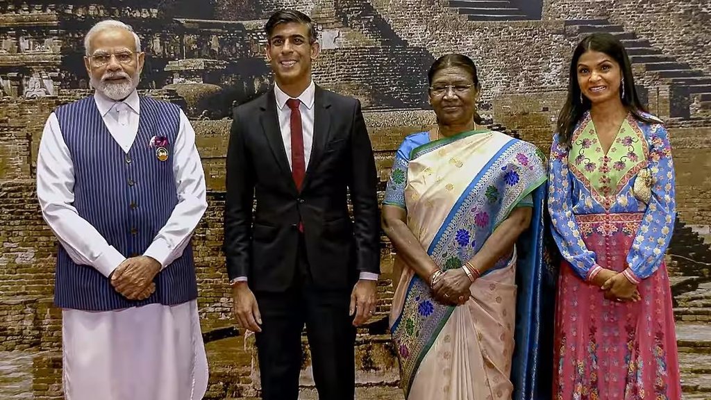 akshata murty । G20 Summit । akshata murty and rishi sunak