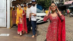 Uorfi Javed seen in a different style in Siddhivinayak temple, People are praising her outfit