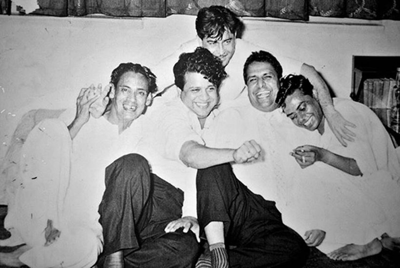 Raj kapoor Shailendra Shankar Jaikishan and hasrat jaipuri