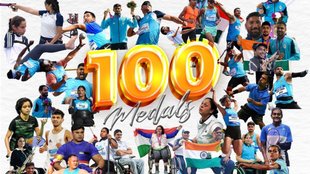 100 medals para asian games