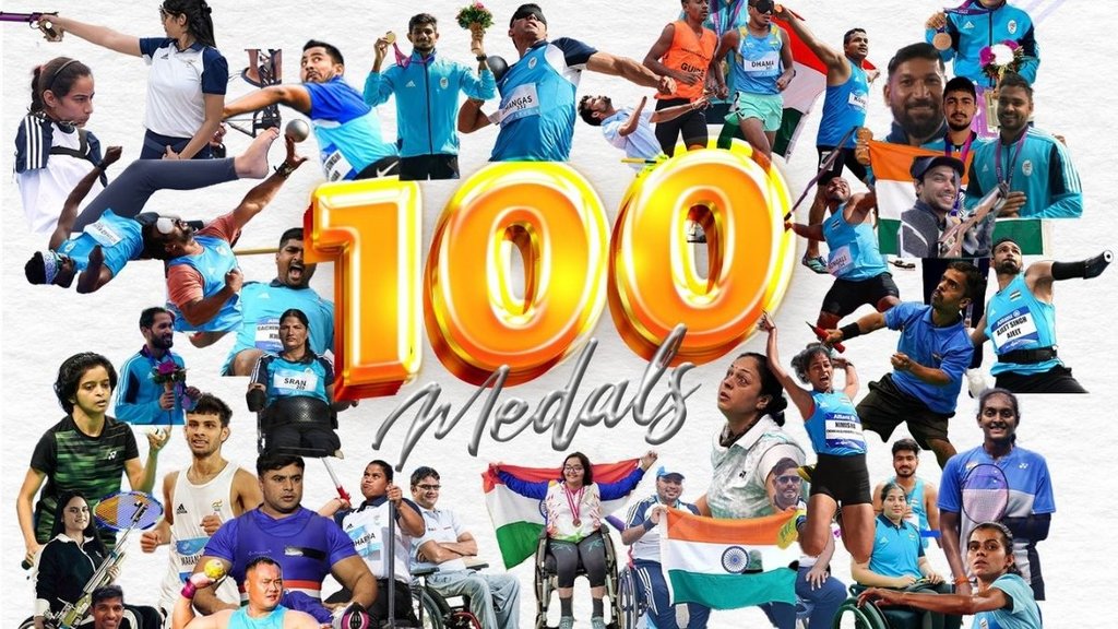 100 medals para asian games