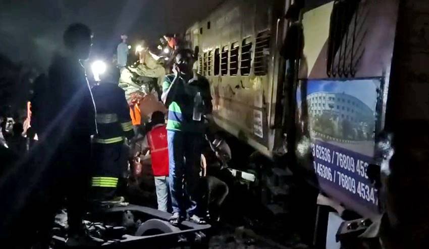 train derail in Vizianagaram district