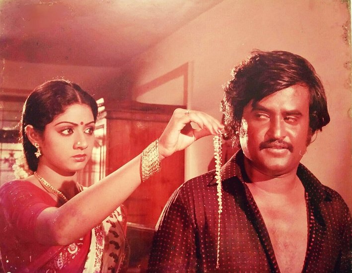 Sridevi and Rajinikanth