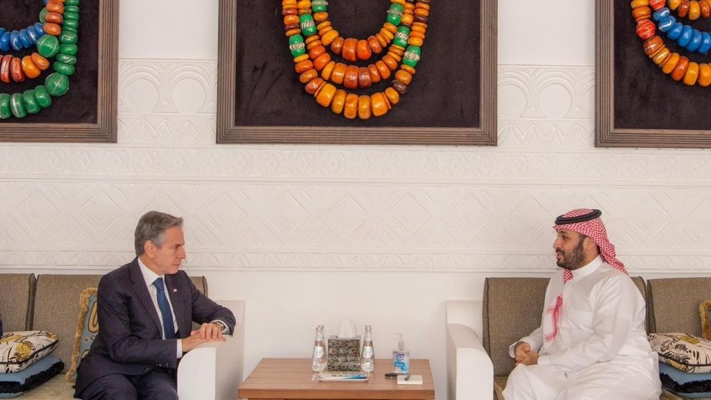 ANTONY BLINKEN SAUDI CROWN PRINCE ISRAEL