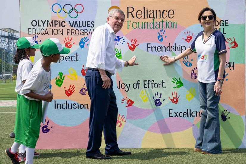 Nita with IOC President