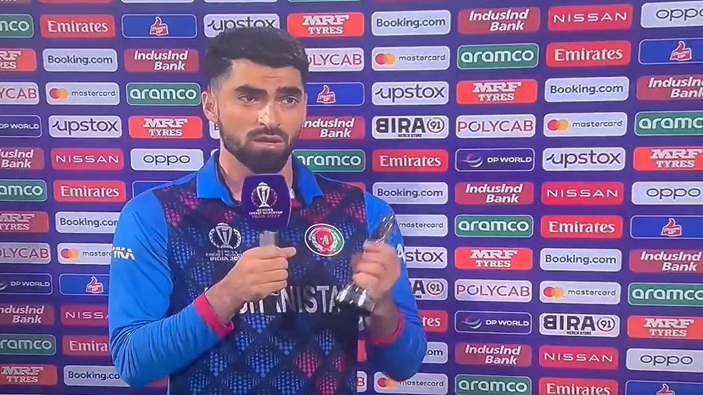 Ibrahim zadran । World Cup । AFG vs PAK । Man of The match
