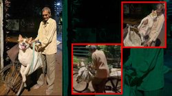 Viral Video: साइकिल पे थैला, थैले में कुत्ता; रोजाना 20 किमी साइकिल चला यूं ड्यूटी पर पहुंचता है 70 वर्षीय गार्ड