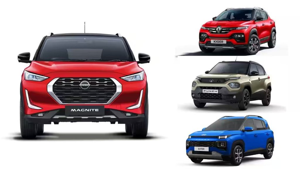New Nissan Magnite AMT Price । New Nissan Magnite AMT Rivals । New Nissan Magnite AMT vs Tata Punch । New Nissan Magnite AMT vs Hyundai Exeter । New Nissan Magnite AMT vs Renault Kiger