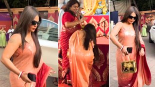 Rakhi Sawant Viral Video From Durga Pandal