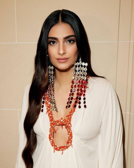 Sonam Kapoor in white gown