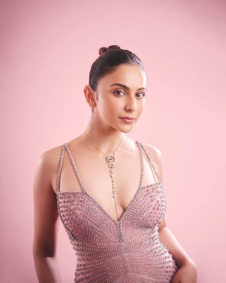 Rakul Preet Singh Pink Gown