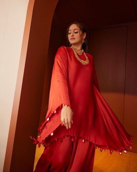 Sonakshi In Red