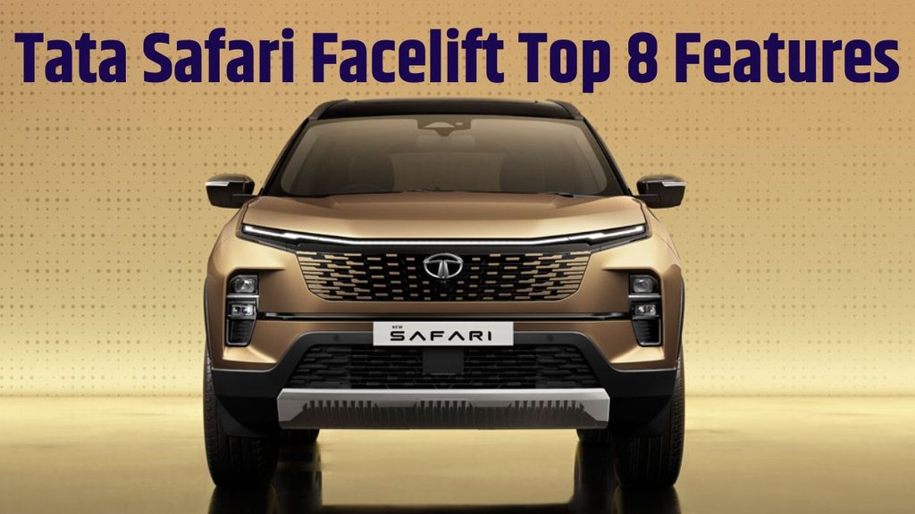 Tata Safari facelift top features । Tata Safari facelift top 8 features । Tata Safari facelift new features । Tata Safari facelift vs Mahindra XUV700