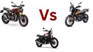 Triumph Scrambler 400 X Vs Yezdi Scrambler and KTM Adventure 390 । Triumph Scrambler 400 X । Yezdi Scrambler । KTM Adventure 390