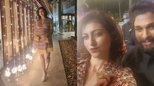 'Pushpa' makers threw grand party After winning National Award, Hamsa Nandini look glamorous in short dress