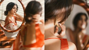 Rhea Chakraborty missed her grandmother by wearing a 100 year old saree on Vijayadashami, looked beautiful