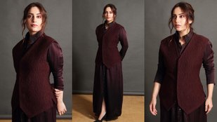 Kusha Kapila paired gown with cardigan, fans are praising her beauty