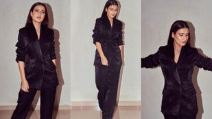 Fatima Sana Shaikh look beautiful in velvet blazer, fans went crazy after seeing her style