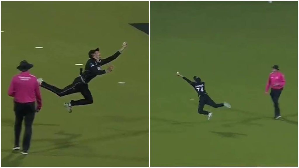 mitchell santner catch । World Cup 2023 । NZ vs AFG