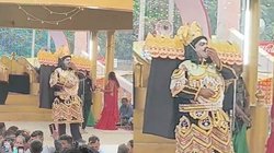 जब मंच पर खड़े होकर रावण खाने लगा गुटखा , वायरल वीडियो पर लोग खूब ले रहे मजे