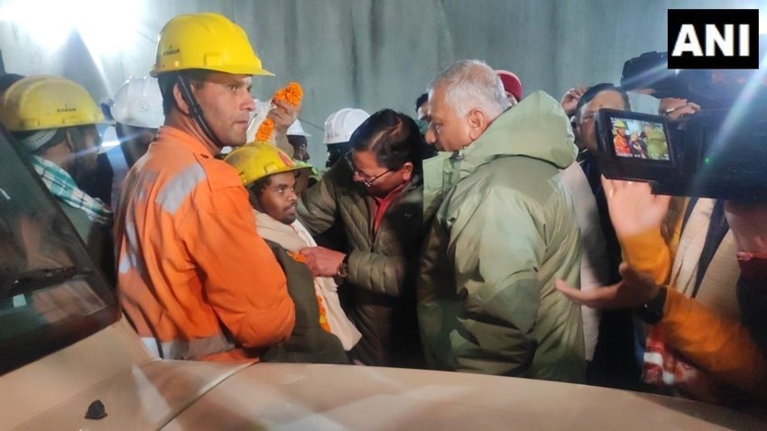 Uttarkashi tunnel latest photos