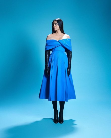 Sonam Kapoor blue dress