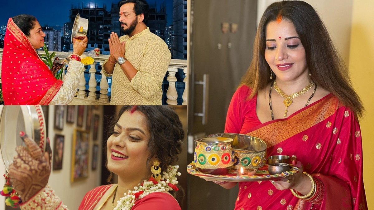 Bhojpuri Celebs Karwa Chauth 2023 Celebration