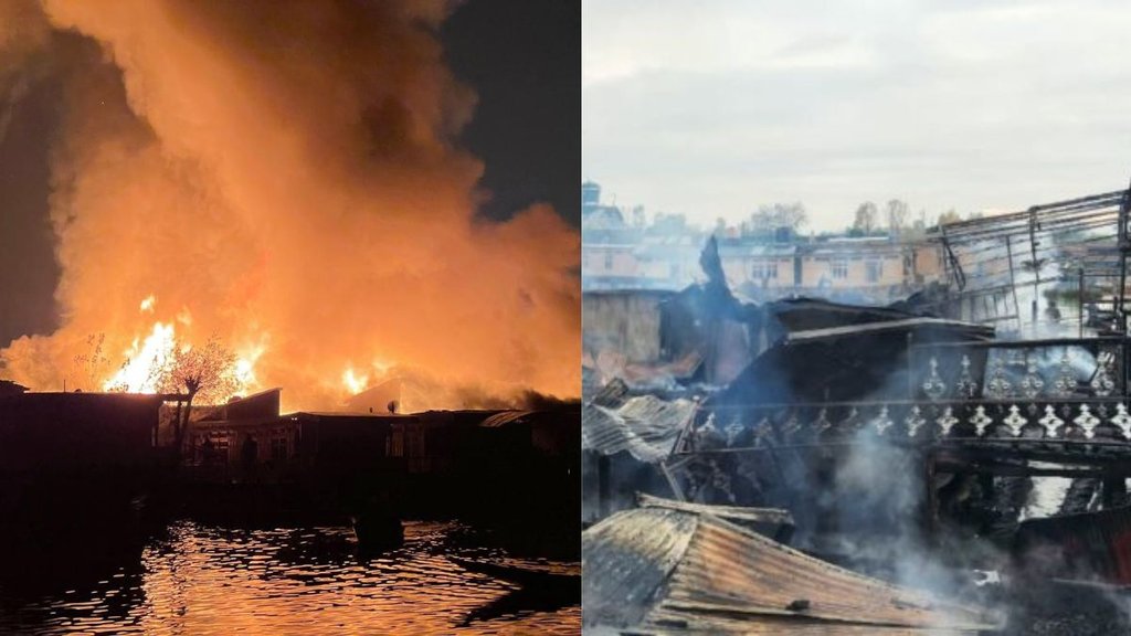 DAL LAKE | JAMMU KASHMIR | FIRE |
