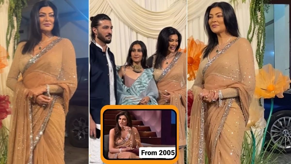 Diwali Celebration 2023 Sushmita sen Wore 18 years old Saree