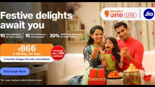 Jio Swiggy | Swiggy One Lite Subscription | Jio Prepaid Plan