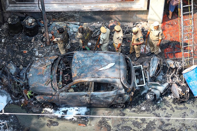 Fire at Hyderabad