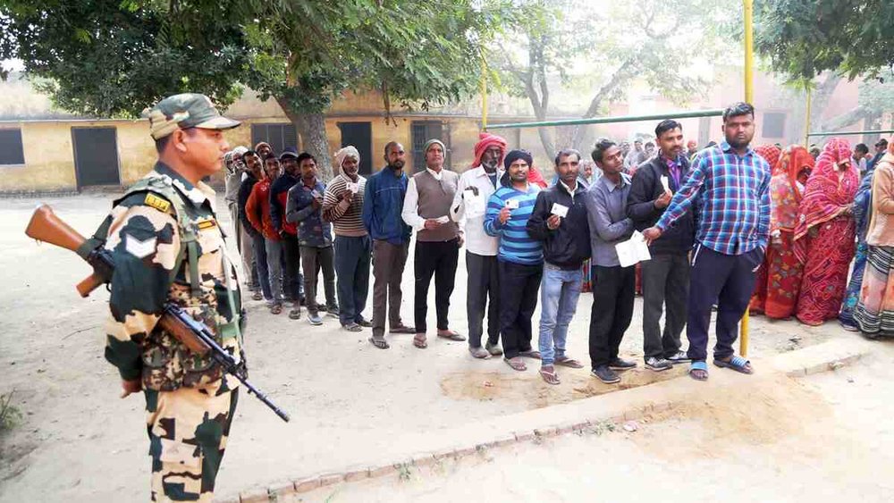 राजस्थान में मतगणना जारी है। (PTI)