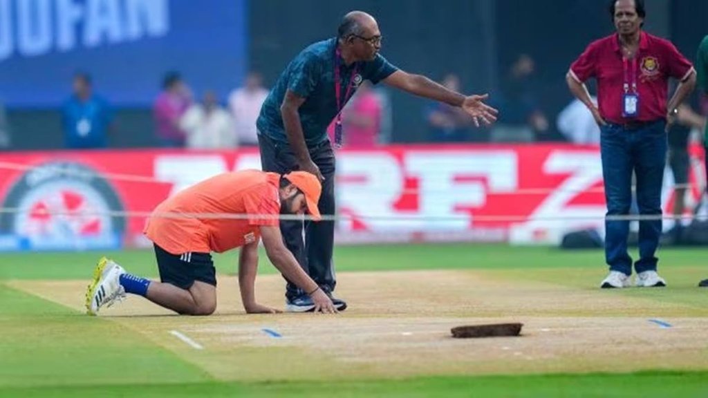 Rohit Sharma | ind vs nz | world cup 2023 | wankhede pitch