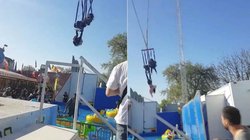 50 फीट की ऊंचाई पर टूटा झूला, चीखने लगी लड़की; देखिए कैसे बची जान