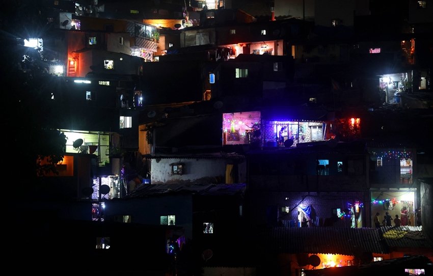 slum colony Diwali