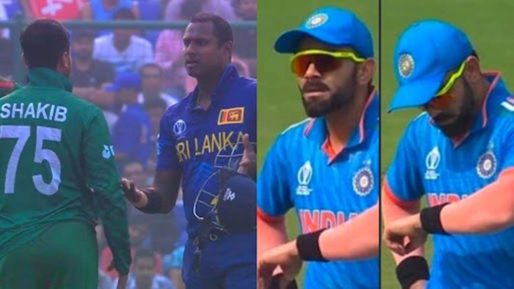 angelo mathews time out | shakib al hasan | virat kohli