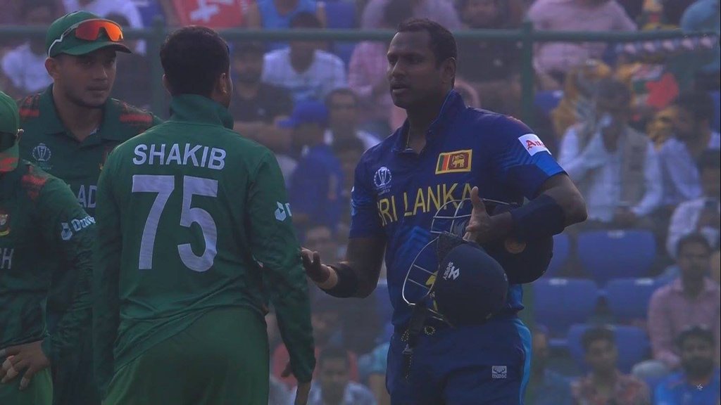 angelo mathews timed out | SL vs BAN | World Cup 2023