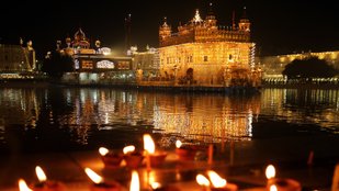 Guru Nanak Jayanti 2023: Golden Temple illuminated with lights on 554th birth anniversary of Guru Nanak Dev